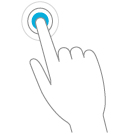 Windows 8 - Illustration of tapping