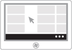 Illustration of viewing app commands