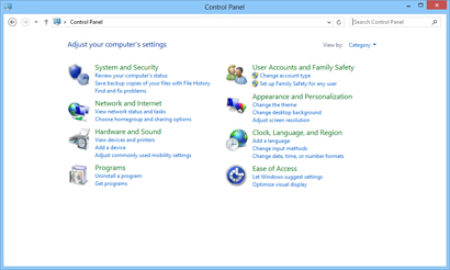 Control Panel