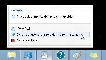 Anclar una aplicación a la barra de tareas