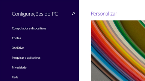 Configurações do computador